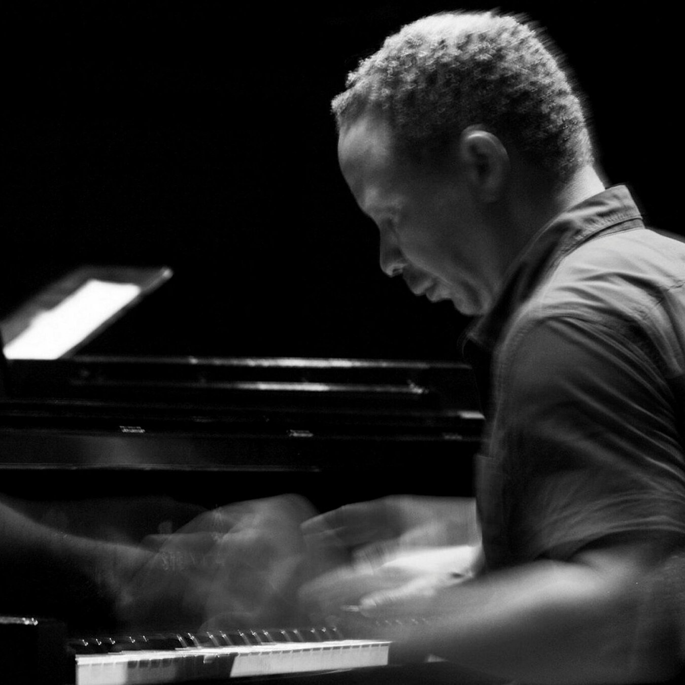Craig Taborn playing the piano