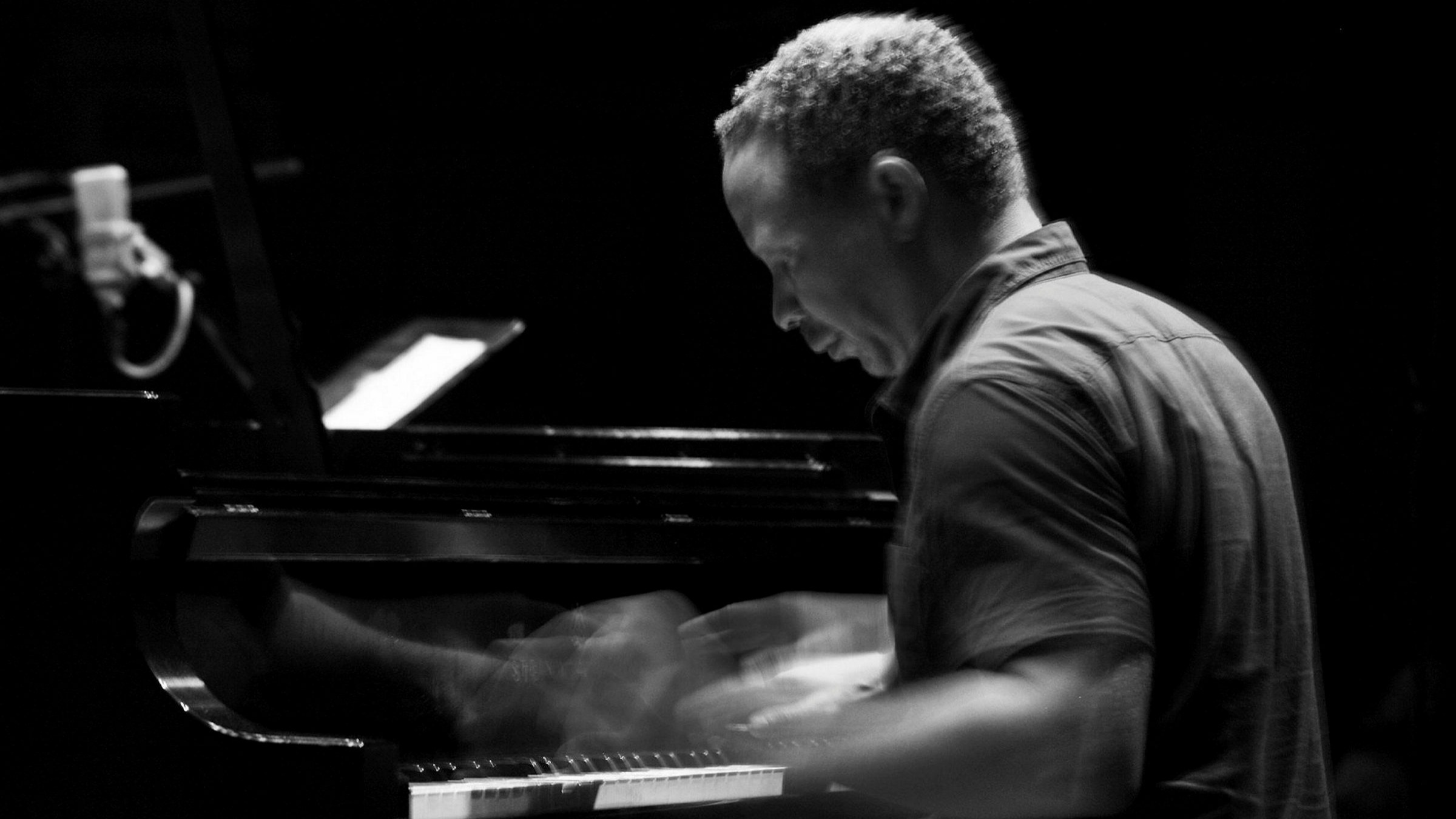 Craig Taborn playing the piano