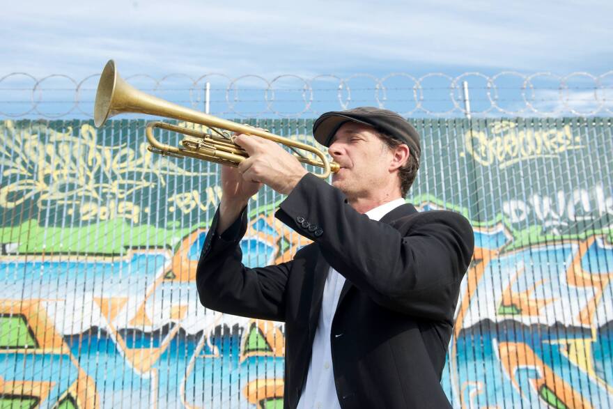 Darren Johnston playing trumpet